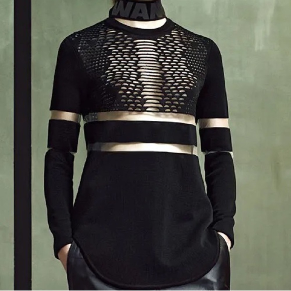 Alexander Wang x H&M Long Sleeve Mesh Dress Small